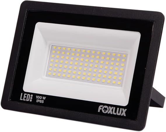 Foxlux Refletor LED 100W 6500K Preto Bivolt