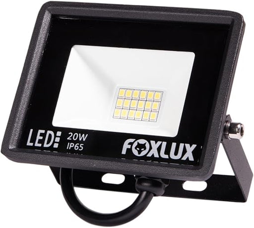 Foxlux Refletor LED 20W 6500K Preto Bivolt